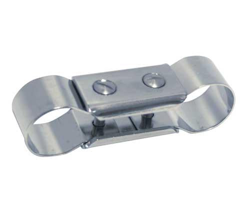 Haltegriffverbinder Edelstahl A2 - Doppelschelle für 25mm Rohre