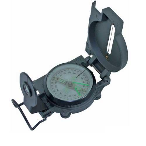 Handpeilkompass - Nichtmagnetisches Metall, Grün