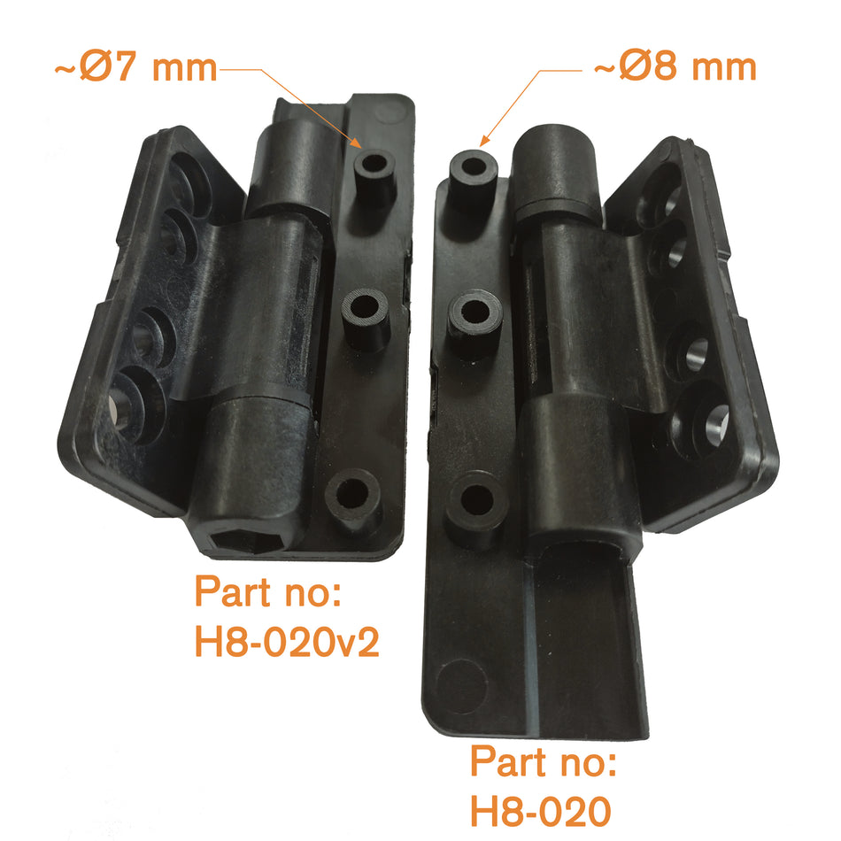 Scharnier für Master Flush Hatch – H8-020-V2, schwarz