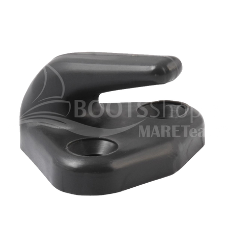 KUNSTSTOFFHAKEN HOLT-ALLEN - Robuster Haken mit 2-Loch-Bohrung für Leinen bis 7mm schwarz 10