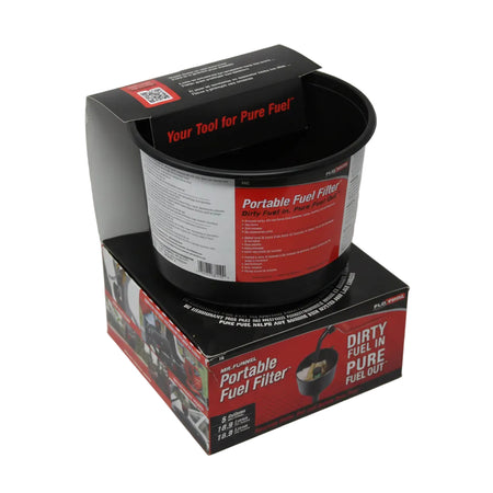 Treibstofffilter Mr. Funnel - Filtert Wasser und Verunreinigungen aus Benzin, Diesel, 2-Takt