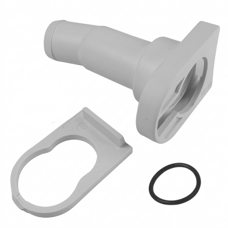 JABSCO 38505-1000 Auslassanschluss gerade – Kit D für Quiet Flush E2
