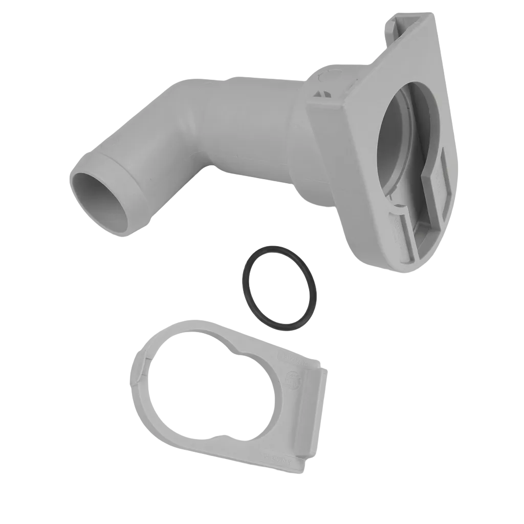 JABSCO 38506-1000 Auslassanschluss 90° – Kit E für Quiet Flush E2