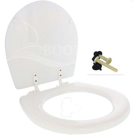 Jabsco 29097-1000 Toilettendeckel Compact für Toiletten 29090/37010-37245