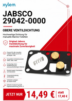 Jabsco 29042-0000 Obere Ventildichtung für Toiletten 29090/29120
