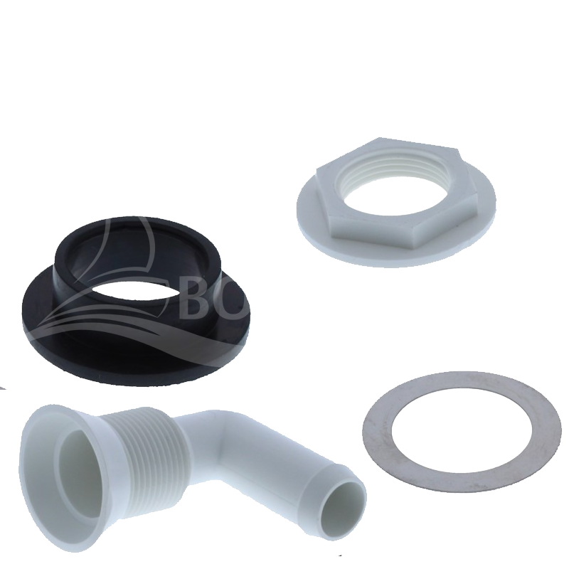 Jabsco 58107-1000 Dichtung und Kniestück für Spülwassereinlass