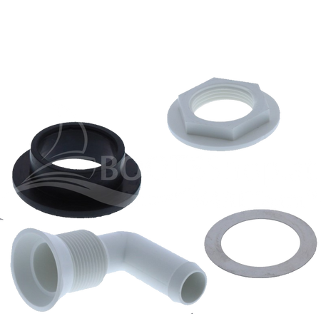 Jabsco 58107-1000 Dichtung und Kniestück für Spülwassereinlass