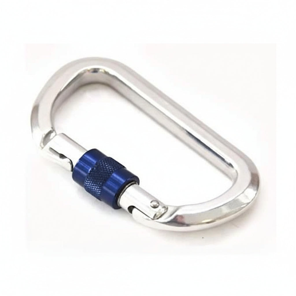 Karabiner Alu Ø 12 mm mit Sicherungsmutter - Sehr leichter Alu-Karabiner