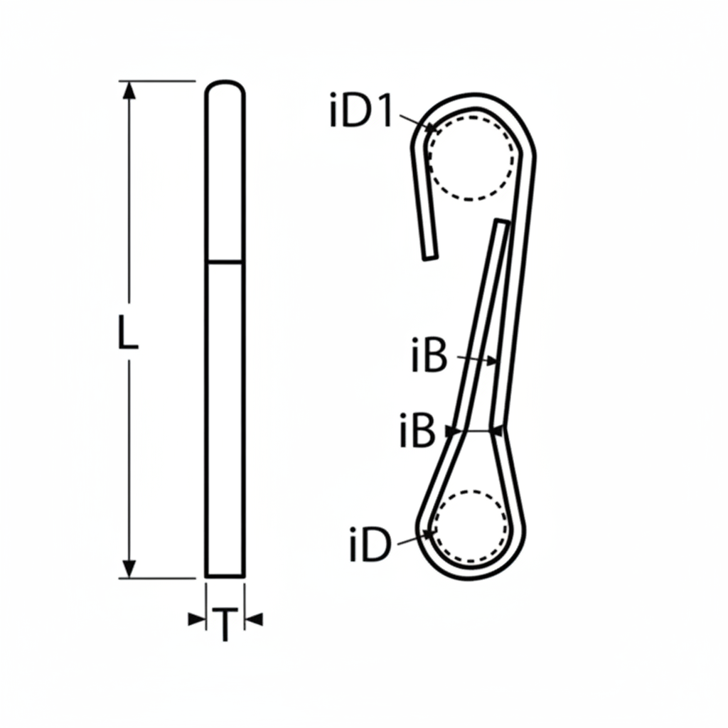 Karabiner Simplex - Edelstahl A2 AISI 304 (30-60mm)