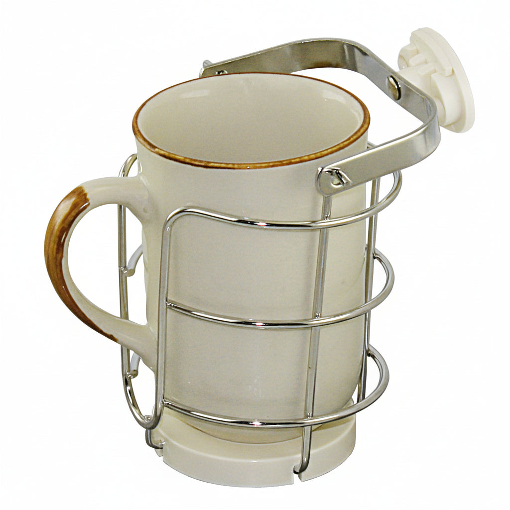 Flaschen- und Becherhalter mit kardanischer Aufhängung - Edelstahl Tassenhalter