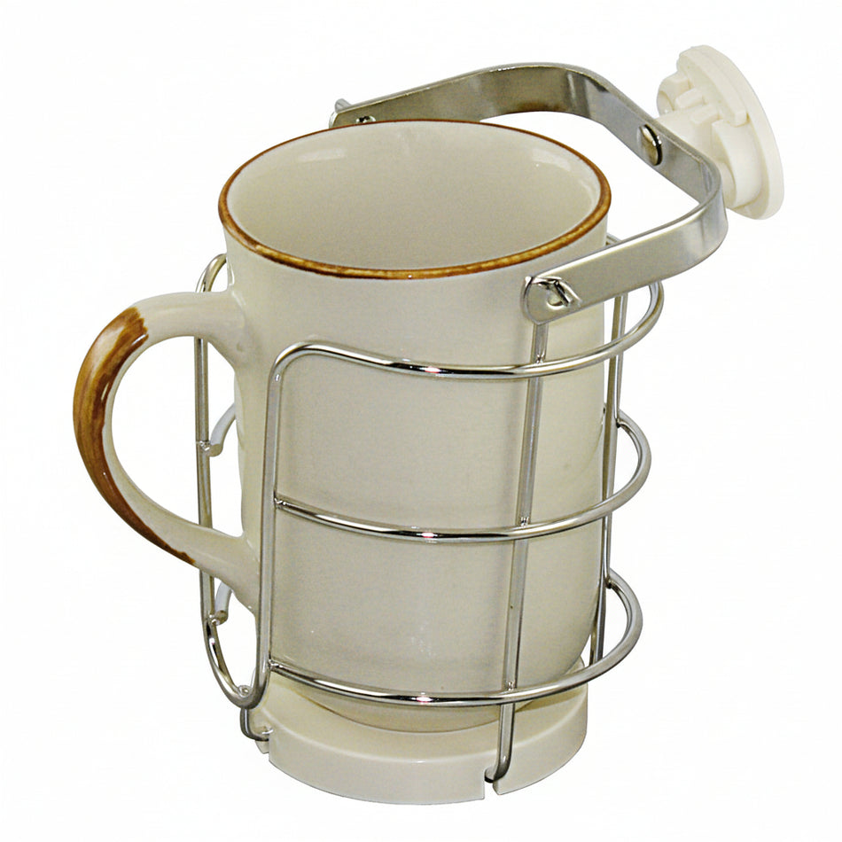 Flaschen- und Becherhalter mit kardanischer Aufhängung - Edelstahl Tassenhalter