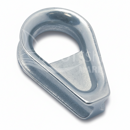 Kausche mit Steg Edelstahl A4-AISI 316 - 5 Größen für Drahtseil 6-14 mm