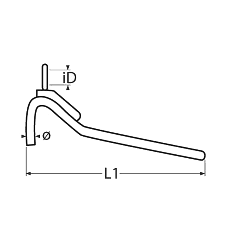 Kettenkralle Edelstahl A4 - Kettensicherung mit gespleißtem Seil 3m