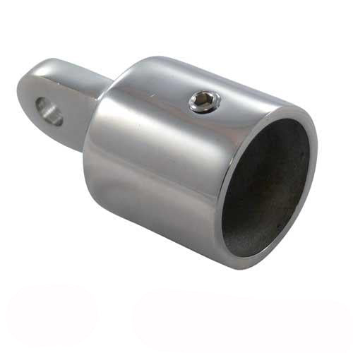 Klappverdecks Endstück Edelstahl A4 - Rohrendkappe mit Auge für 22mm/30mm