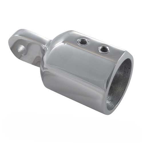 Klappverdecks Endstück Edelstahl A4 - Verstärkt mit 2 Schrauben für 25mm