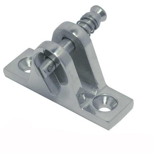 Verdecksbeschlag 80° Edelstahl A4 - Klappverdecks Fußstück für Bimini