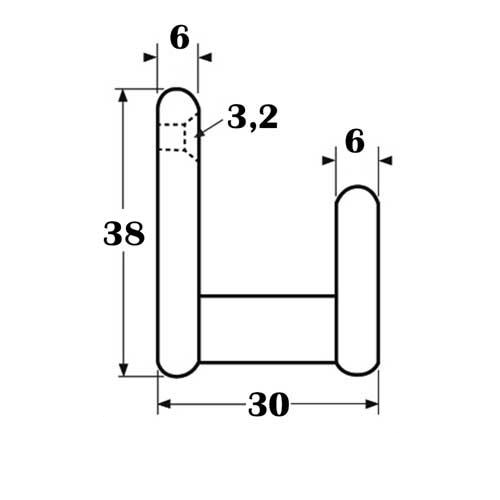 Kleiderhaken Edelstahl A4 für Boote