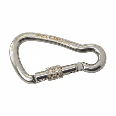 Karabiner asymmetrisch mit Schraubverschluss Edelstahl - KEY-Lock