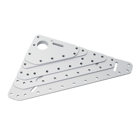 RUTGERSON Kopfbrett Aluminium silber eloxiert - 6 Größen