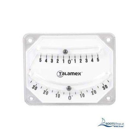 Neigungsmesser Krängungsmesser Clinometer 100x80mm mit Trimmskala