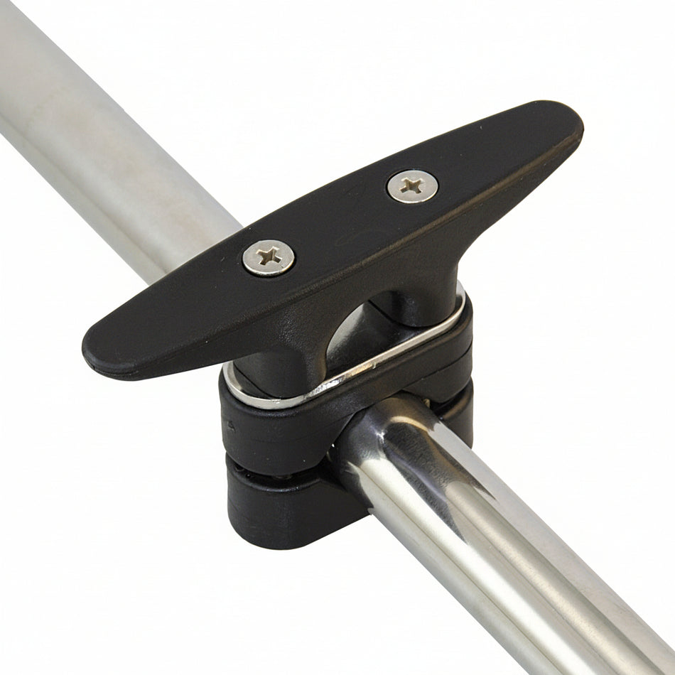 Detailansicht Kunststoffklampe EK17382 und Kunststoffleitöse EK17591 für Rollfocksysteme
