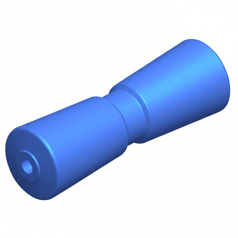 V-Kielrolle Polyurethan blau 75x200mm - iD 16mm - Slipwagen