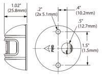 Attwood LightArmor LED Backbordlicht vertikal rund Edelstahl | 2NM | EN/ISO/USCG/COLREGS | bis 20m