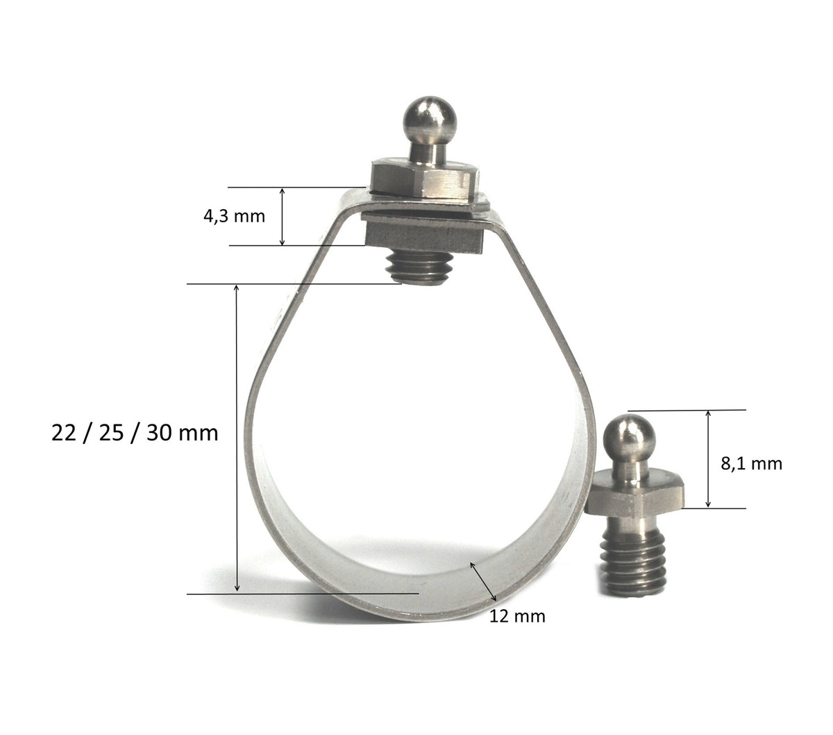 LOXX® Unterteil Rohrschellen aus Edelstahl - Befestigung für Rohre und Stangen