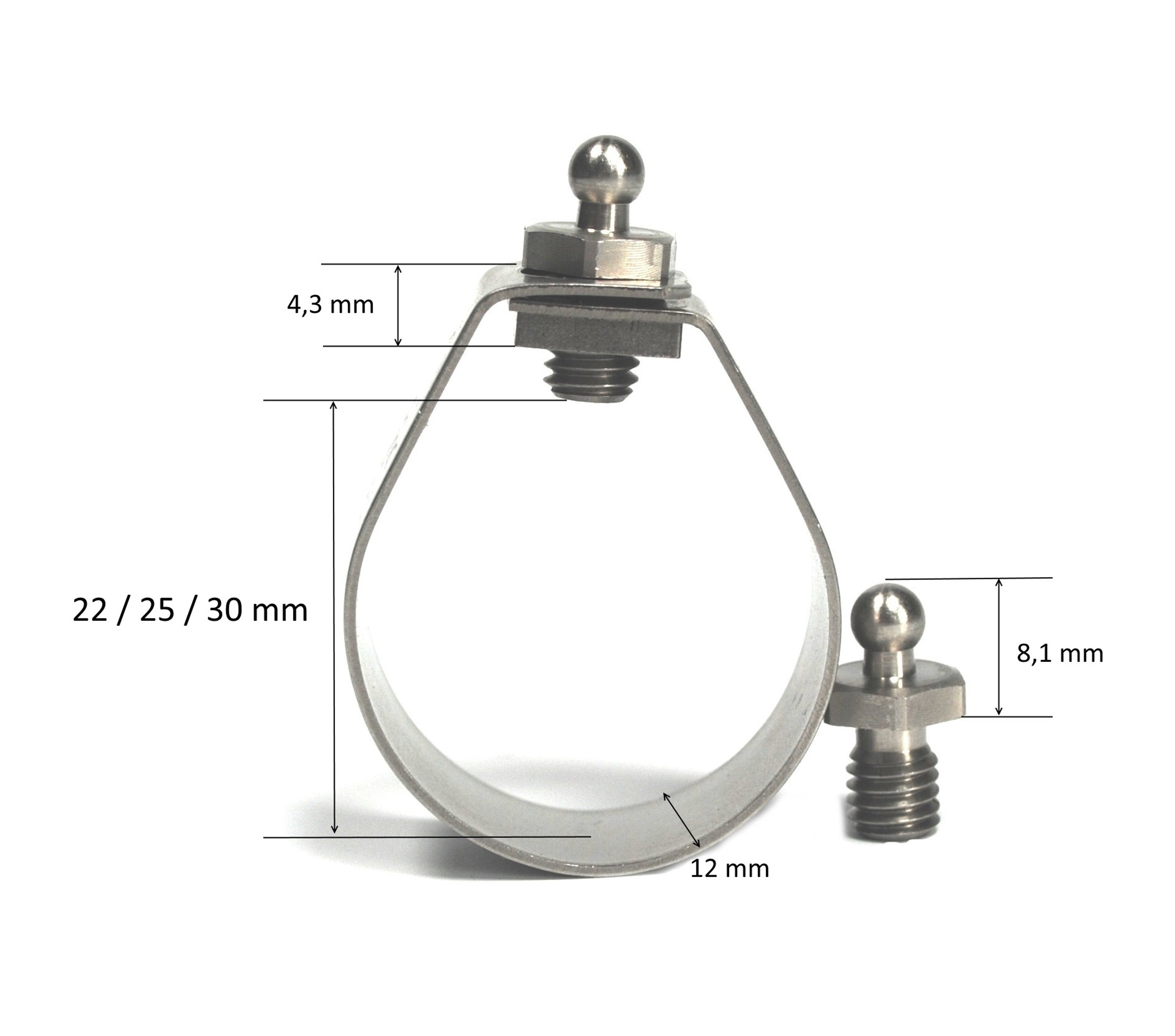 LOXX® Unterteil Rohrschellen aus Edelstahl - Befestigung für Rohre und Stangen