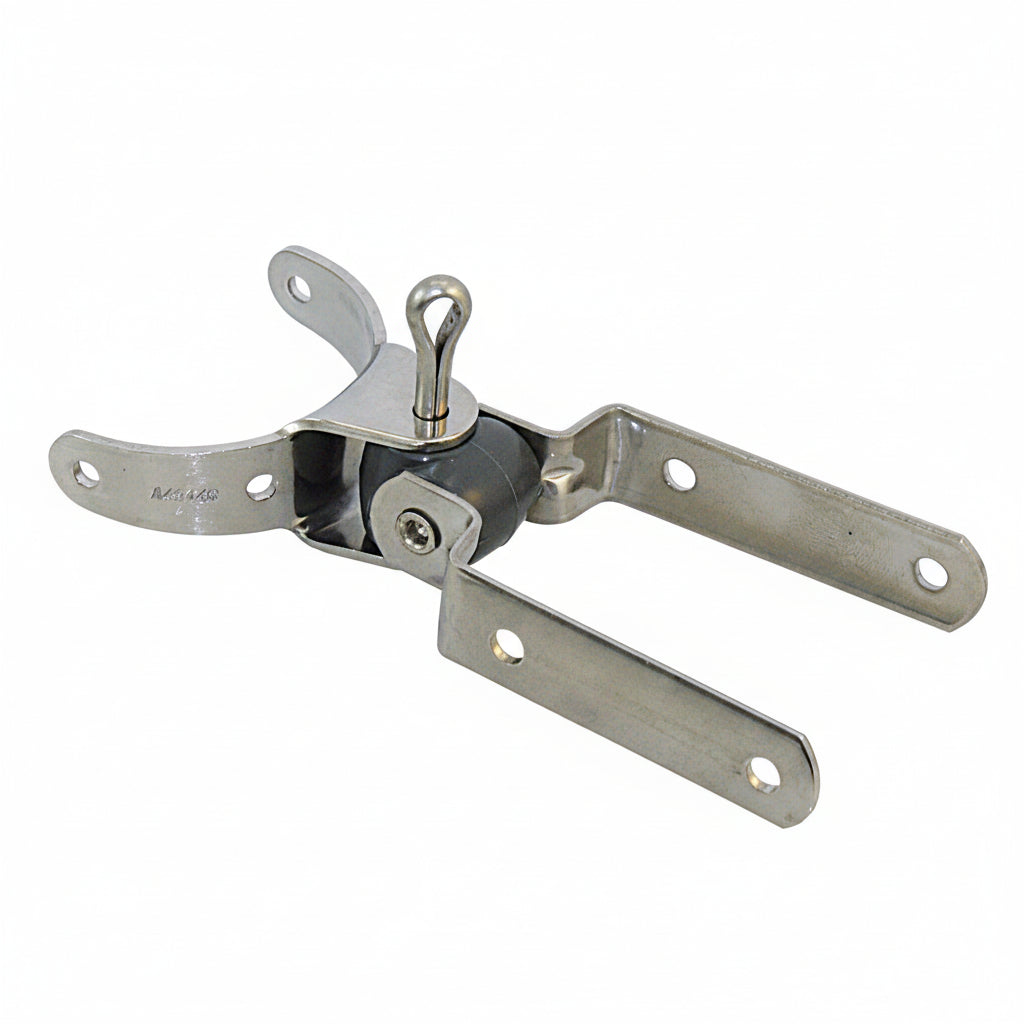 Lümmelbeschläge Edelstahl 1.4401 - Für Mast-Ø 50-52 mm HA4314R