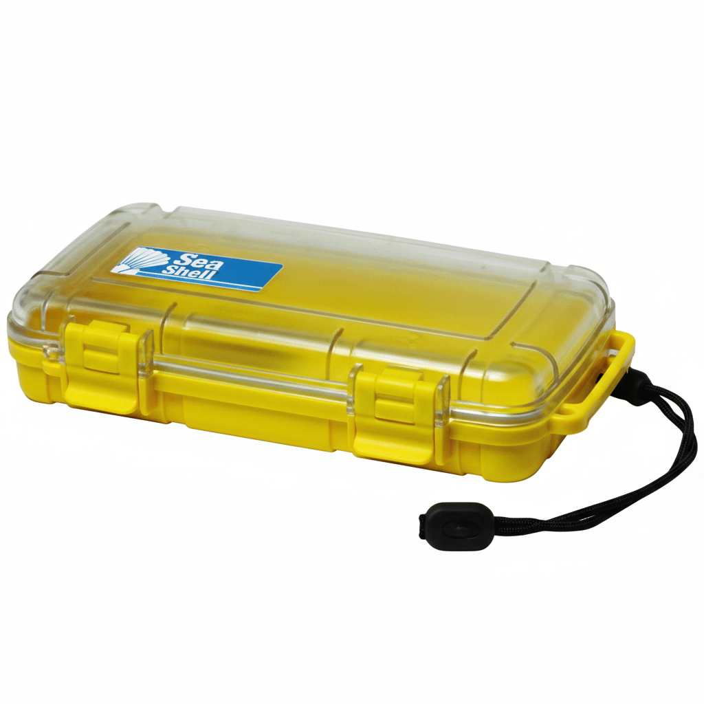 Wasserdichter Behälter Sea Shell 224 x 130 x 46 mm Gelb - 100% wasserdicht, schwimmfähig