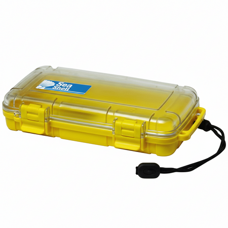 Wasserdichter Behälter Sea Shell 224 x 130 x 46 mm Gelb - 100% wasserdicht, schwimmfähig