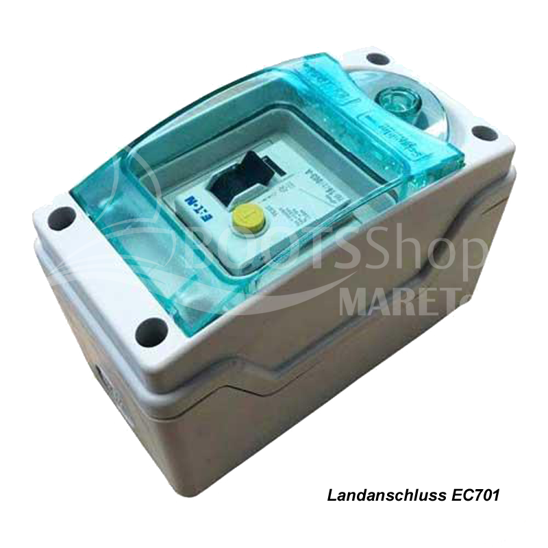 Landanschlusseinheit mit FI/LS Schutzschalter 16A IP65