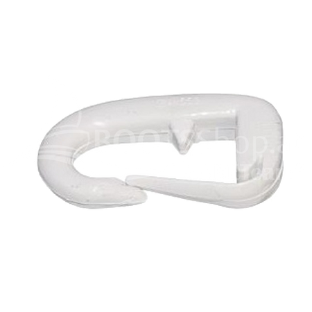 Haken aus Kunststoff (Holt-Allen) für Leinen 4-8mm weiß 8 mm 100