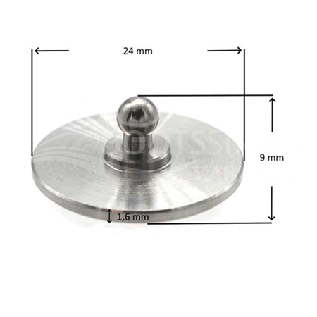 LOXX® Unterteil zum Kleben aus Edelstahl - Selbstklebende Befestigung