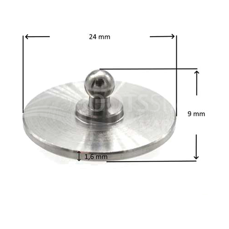 LOXX® Unterteil zum Kleben aus Edelstahl - Selbstklebende Befestigung