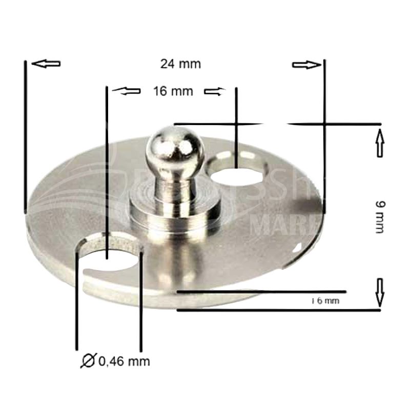 LOXX® Unterteil zum Schrauben - Edelstahl Zapfen für Schnellverschluss