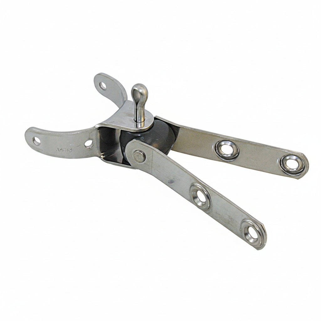 Lümmelbeschläge Edelstahl 1.4401 - Für Mast-Ø 50-52 mm HA4314