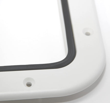 Inspektionsluke 606x250mm weiß 180° Öffnung wasserdicht