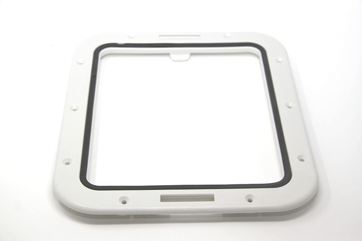 Inspektionsluke 606x250mm weiß 180° Öffnung wasserdicht