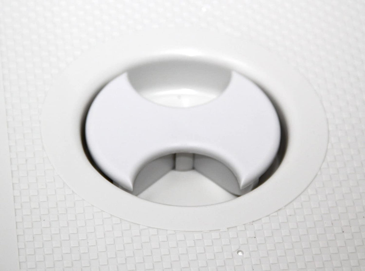 Inspektionsluke 606x250mm weiß 180° Öffnung wasserdicht