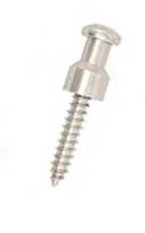 Schnellverschluss System PVC - Komplettlösung mit Oberteilen, Unterteilen und Befestigungsschrauben Holzschraube in Edelstahl A2 MF03