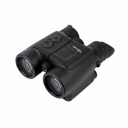 Steiner eDiscovery 10x42 – Hauptansicht, schwarzes Fernglas mit integrierter Kamera und STEINER-Logo