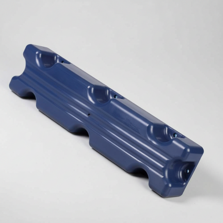 Majoni Stegfender 50/100cm - Pontonfender Weiß/Navy/Schwarz mit 8-Schrauben-Befestigung