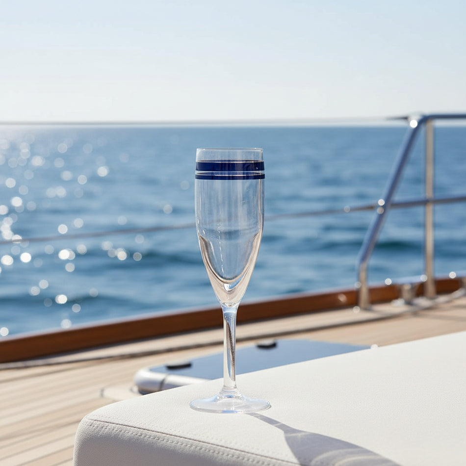Marine Business Sektgläser Cannes - 6 Stück Metalestyrene Ø 5,2cm