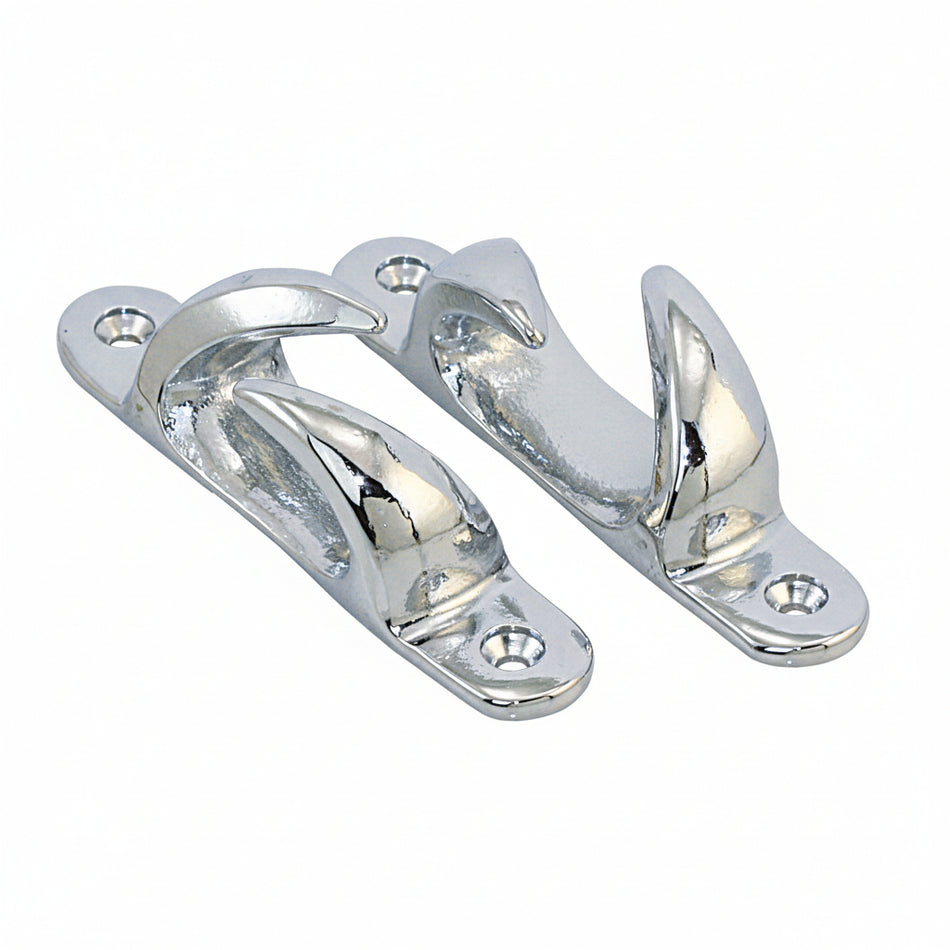 Messinglippen verchromt per Paar überlappend asymmetrisch - Messing Lippen EK32221 EK32222 EK32223