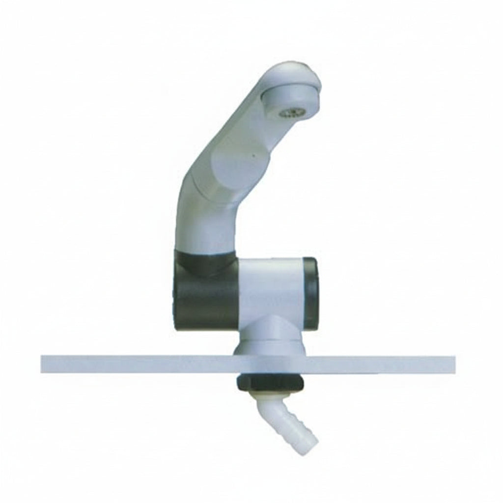 Automatik Wasserhahn weiß - Auslaufventil heißwasserbeständig 10 bar