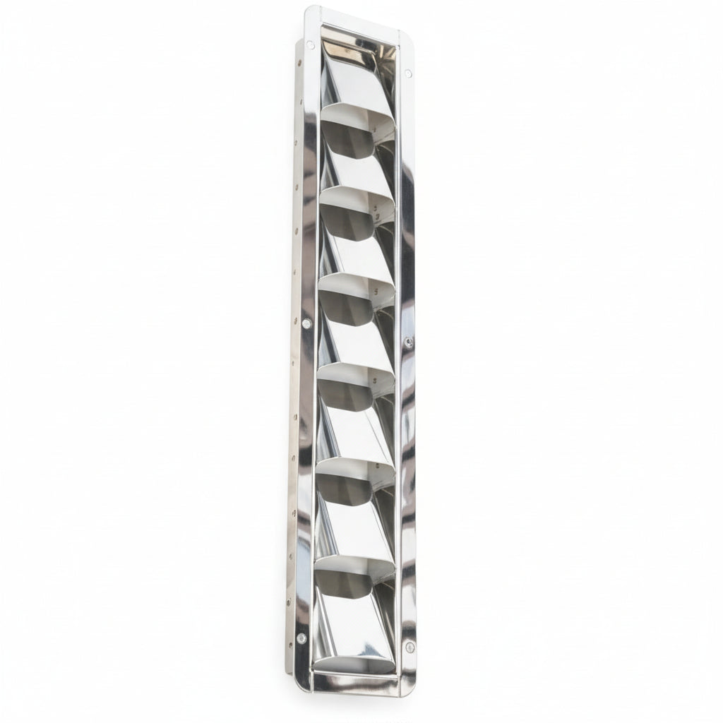 Lüftungsblech Kiemenblech 76mm Edelstahl A4 - Motorraumlüftung Boot & Yacht