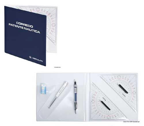 Navigationsset Kursdreieckset komplett mit Etui