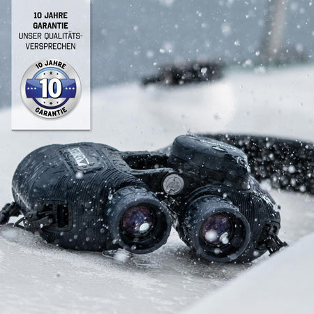 Steiner Navigator 7x50 im Schnee und Regen, 10 Jahre Garantie – Qualitätsversprechen